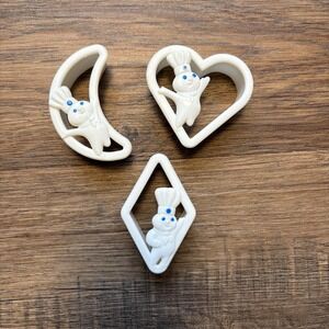 Vintage Pillsbury Doughboy Cookie Cutters  Set of 3